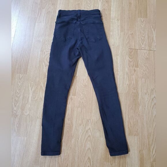 Topshop Moto Jamie High Waisted Skinny Jeans - size 25 in Black - Picture 6 of 14